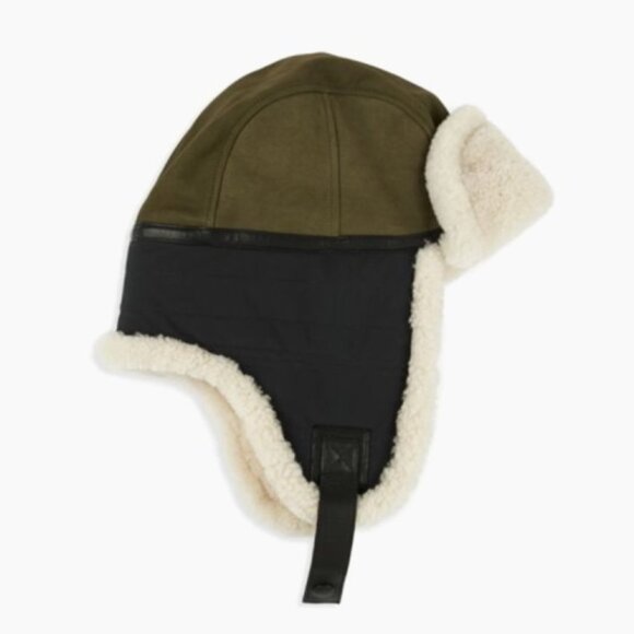 NWT - UGG Men's Mixed Media Trapper Hat - Khaki❄️ - Picture 3 of 7